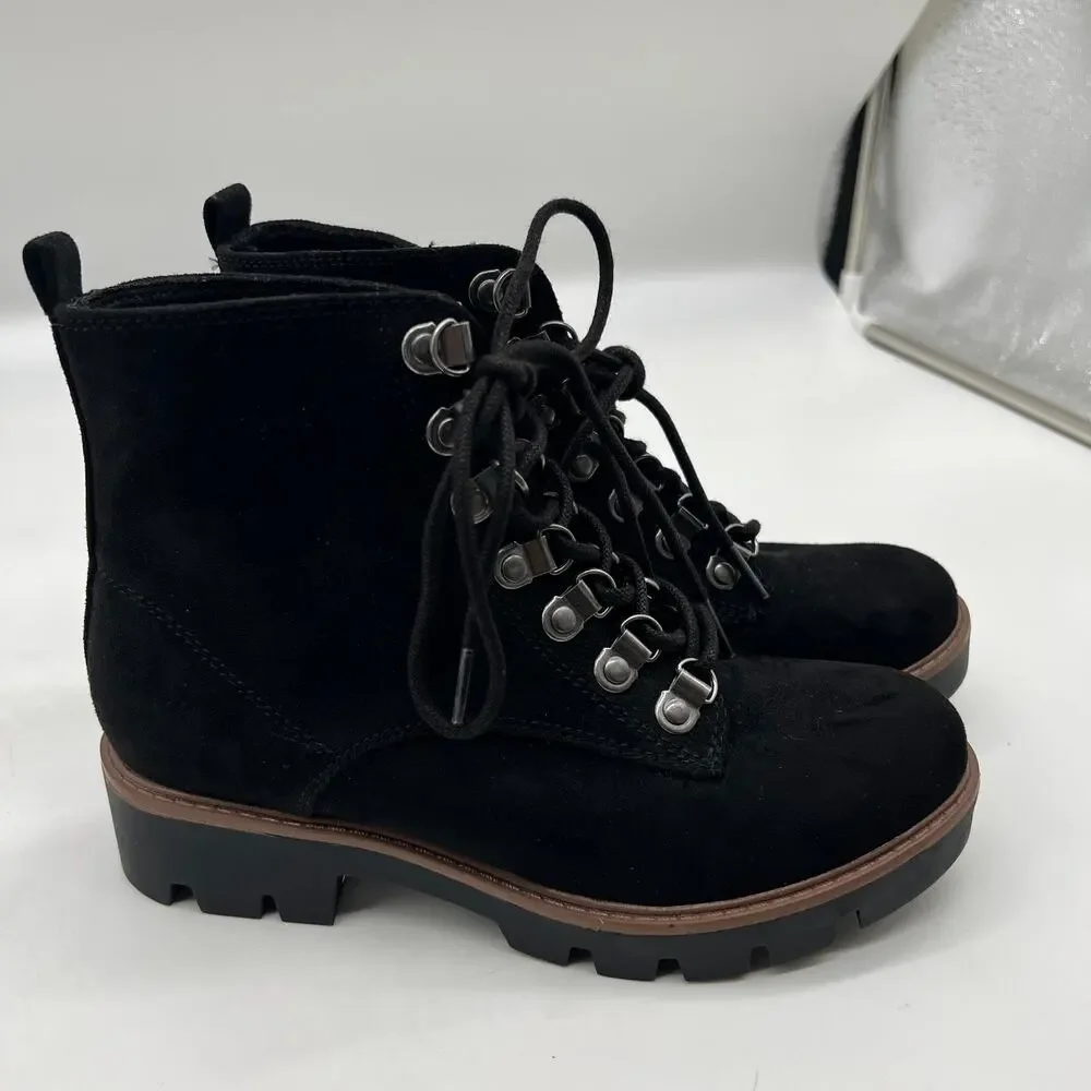 Cliffs by White Mountain Lace Up Boots Black Size 5.5